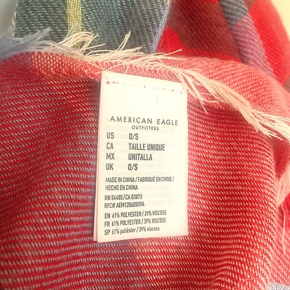 Plaid Soft American Eagle Scarf - Picture 13 of 13